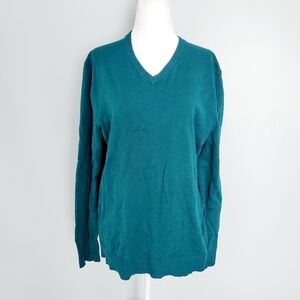 NEW Alfani Green V Neck Sweater